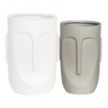 FLOWER POT-TOTEM Φ28x51cm Cement Απόχρωση Sand c473372 FLOWER POT-TOTEM Φ28x51cm Cement Απόχρωση Sand c473372