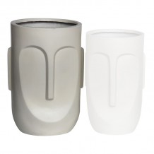 FLOWER POT-TOTEM Φ33x56cm Cement Απόχρωση Sand c473373 FLOWER POT-TOTEM Φ33x56cm Cement Απόχρωση Sand c473373