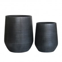 FLOWER POT-17 Set 2 τεμαχίων Cement Απόχρωση Anthracite c473377 FLOWER POT-17 Set 2 τεμαχίων Cement Απόχρωση Anthracite c473377