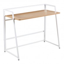 UNIT Γραφείο Η Υ Πτυσσόμενο Μέταλλο Βαφή Άσπρο Melamine Απόχρωση Sonoma c473403 UNIT Γραφείο Η Υ Πτυσσόμενο Μέταλλο Βαφή Άσπρο Melamine Απόχρωση Sonoma c473403