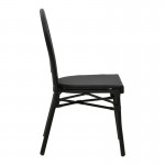 Καρέκλα κήπου Nacia pakoworld μαύρο αλουμίνιο-μαύρο textilene 45x59x85εκ c473422
