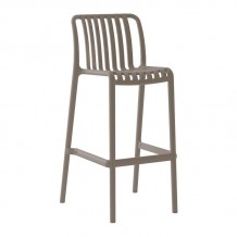 MODA Σκαμπό Bar Στοιβαζόμενο PP - UV Protection Απόχρωση Mocha c473590