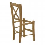 Καρέκλα καφενείου Seimi pakoworld χιαστή καρυδί ξύλο 42x40x89εκ c473687