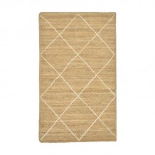 Χαλί Strike Inart μπεζ-εκρού γιούτα 120x180x1εκ c473710