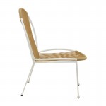 Καρέκλα κήπου Dapper pakoworld λευκό μέταλλο-pe φυσικό 64 5x74 5x76εκ c473770
