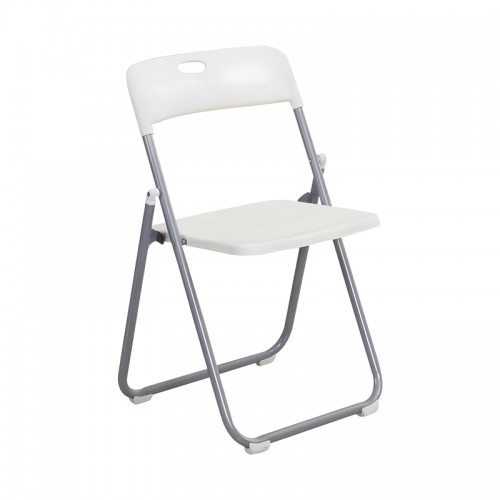 Καρέκλα πτυσσόμενη Daxton pakoworld PP λευκό-ασημί 49x46 5x73 5εκ c473806