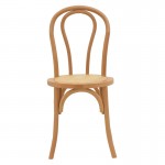 Καρέκλα Azhel pakoworld φυσικό ξύλο οξιάς-έδρα φυσικό rattan 41x50x89εκ c473872