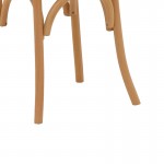 Καρέκλα Azhel pakoworld φυσικό ξύλο οξιάς-έδρα φυσικό rattan 41x50x89εκ c473872