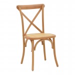 Καρέκλα Dylon pakoworld φυσικό ξύλο οξιάς-έδρα φυσικό rattan 48x52x89εκ c473873