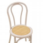 Καρέκλα Azhel pakoworld white wash ξύλο οξιάς-έδρα φυσικό rattan 41x50x89εκ c473876