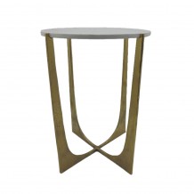DION SIDE TABLE ΧΡΥΣΟ ΛΕΥΚΟ 43 25x43 25xH67 25cm c473988 DION SIDE TABLE ΧΡΥΣΟ ΛΕΥΚΟ 43 25x43 25xH67 25cm c473988