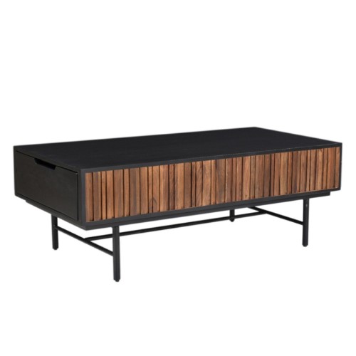 JENGA COFFEE TABLE 2ΣΥΡΤΑΡΙΑ ΜΑΥΡΟ ΚΑΡΥΔΙ 120x50xH43cm c474268