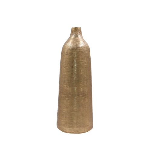 BOTELLA ΒΑΖΟ ΑΛΟΥΜΙΝΙΟ ΧΡΥΣΟ 14x14xH40cm c474374