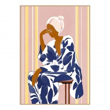 LADY IN BLUE ΠΙΝΑΚΑΣ ΚΑΜΒΑΣ ΠΟΛΥΧΡΩΜΟ ΞΥΛΟ ΚΟΡΝΙΖΑ ΦΥΣΙΚΟ 50x70xH2 5cm c474801 LADY IN BLUE ΠΙΝΑΚΑΣ ΚΑΜΒΑΣ ΠΟΛΥΧΡΩΜΟ ΞΥΛΟ ΚΟΡΝΙΖΑ ΦΥΣΙΚΟ 50x70xH2 5cm c474801