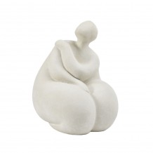 LIAN DECO ΦΙΓΟΥΡΑ TERRACOTTA ΛΕΥΚΟ 29 2x25 8xH35 6cm c474828