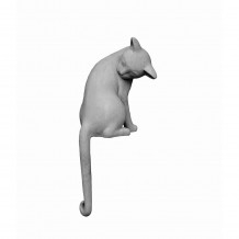 SITTING CAT DECO ΓΑΤΑ ΤΕΧΝΗΤΗ ΠΕΤΡΑ ΓΚΡΙ 34x29xH80cm c474900