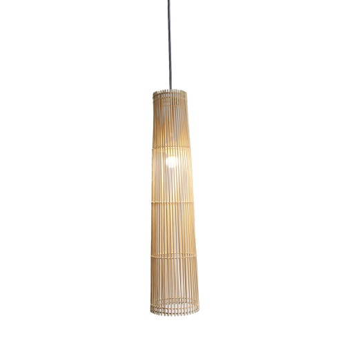 SIKKIM ΦΩΤΙΣΤΙΚΟ ΟΡΟΦΗΣ ΜΕΤΑΛΛΟ BAMBOO ΦΥΣΙΚΟ 19x19xH82 5cm c475006