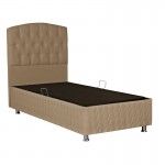 Κρεβάτι Lanse pakoworld μονό με αποθηκευτικό χώρο φυσικό 120x200εκ c475180