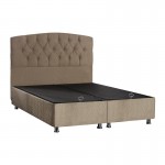 Κρεβάτι Lanse pakoworld διπλό με αποθηκευτικό χώρο καφέ 160x200εκ c475181