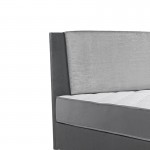 Κρεβάτι Tamon pakoworld διπλό με αποθηκευτικό χώρο ανθρακί 160x200εκ c475191