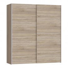 Ντουλάπα ρούχων Noez pakoworld δίφυλλη με ράφια sonoma μελαμίνης 170 5x61x190 5εκ c475206