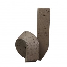 SIGNE ΒΑΖΟ POLYRESIN ΓΚΡΙ 19x17xH30cm c475232