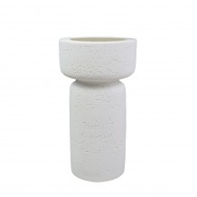 INGER ΚΗΡΟΠΗΓΙΟ POLYRESIN ΛΕΥΚΟ 11x11xH20 5cm c475241