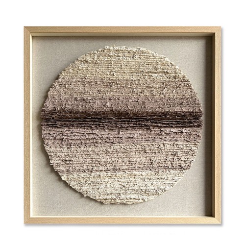 EARTHSCAPE ROUND ΠΙΝΑΚΑΣ ΧΑΡΤΙ ΜΠΕΖ ΚΑΦΕ ΓΥΑΛΙ ΚΟΡΝΙΖΑ ΦΥΣΙΚΟ 80x80xH4cm c475436