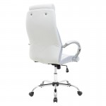 Καρέκλα γραφείου διευθυντή SHARK pakoworld τεχνόδερμα λευκό-γκρι c475935