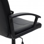 Καρέκλα γραφείου εργασίας LENNON pakoworld τεχνόδερμα μαύρο c475938