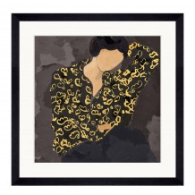 LADY IN PORTRAIT 1 ΠΙΝΑΚΑΣ ΓΥΑΛΙ ΠΟΛΥΧΡΩΜΟ ΞΥΛΟ ΚΟΡΝΙΖΑ ΜΑΥΡΟ 43x43xH4cm c476047 LADY IN PORTRAIT 1 ΠΙΝΑΚΑΣ ΓΥΑΛΙ ΠΟΛΥΧΡΩΜΟ ΞΥΛΟ ΚΟΡΝΙΖΑ ΜΑΥΡΟ 43x43xH4cm c476047