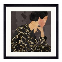 LADY IN PORTRAIT 2 ΠΙΝΑΚΑΣ ΓΥΑΛΙ ΠΟΛΥΧΡΩΜΟ ΞΥΛΟ ΚΟΡΝΙΖΑ ΜΑΥΡΟ 43x43xH4cm c476048 LADY IN PORTRAIT 2 ΠΙΝΑΚΑΣ ΓΥΑΛΙ ΠΟΛΥΧΡΩΜΟ ΞΥΛΟ ΚΟΡΝΙΖΑ ΜΑΥΡΟ 43x43xH4cm c476048