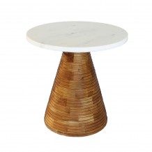 SAVOA SIDE TABLE ΛΕΥΚΟ ΦΥΣΙΚΟ 45x45xH45cm c476366 SAVOA SIDE TABLE ΛΕΥΚΟ ΦΥΣΙΚΟ 45x45xH45cm c476366
