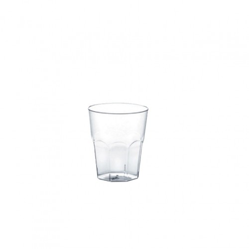 Πλαστικό ποτήρι σφηνάκι PS μίας χρήσης 3cl διαφανές Σετ 100 c476420