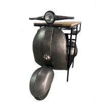 SCOOTER ΚΟΝΣΟΛΑ BAR GUNMETAL ΦΥΣΙΚΟ 183x51xH102cm c476465 SCOOTER ΚΟΝΣΟΛΑ BAR GUNMETAL ΦΥΣΙΚΟ 183x51xH102cm c476465