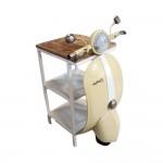 MINI VESPA SIDE TABLE ΜΕ ΡΑΦΙΑ CREAM ΛΕΥΚΟ ΦΥΣΙΚΟ 61x45xH88cm c476467