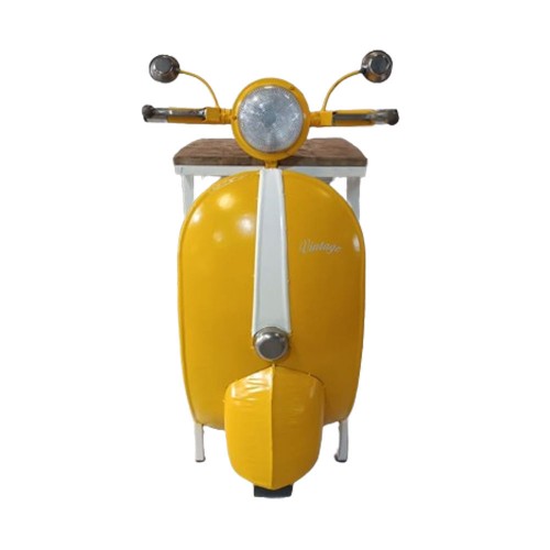 MINI VESPA SIDE TABLE ΜΕ ΡΑΦΙΑ ΚΙΤΡΙΝΟ ΛΕΥΚΟ ΦΥΣΙΚΟ 61x45xH88cm c476470