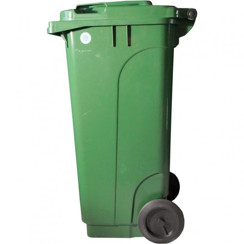 Κάδος πλαστικός 240Lt με ρόδες χωρίς πεντάλ ύψος 98cm πράσινος c476495
