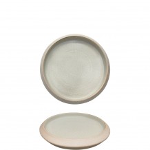 Πιάτο πορσελάνης με κάθετα πλαϊνά φ20xΥ2 8cm σειρά Fusion Prego Σετ 6 c476497