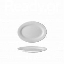 Πιατέλα οβάλ πορσελάνης σειρά Fiesta λευκή 20cm Σετ 6 c476687