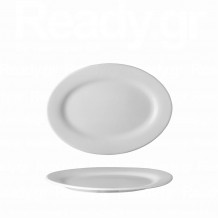 Πιατέλα οβάλ πορσελάνης σειρά Fiesta λευκή 25cm Σετ 6 c476688