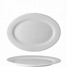 Πιατέλα οβάλ πορσελάνης σειρά Fiesta λευκή 35cm  Σετ 6 c476690