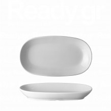 Πιατέλα παραλ μη πορσελάνης σειρά Fiesta λευκή 23cm Σετ 6 c476693