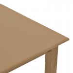 Τραπέζι Zolenio pakoworld μασίφ ξύλο οξιάς με επιφάνεια mdf λούστρο καρυδί 60x60x76εκ c476719