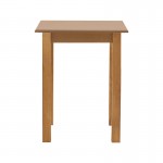 Τραπέζι Zolenio pakoworld μασίφ ξύλο οξιάς με επιφάνεια mdf λούστρο καρυδί 80x80x76εκ c476727