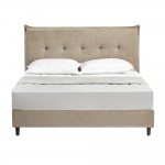 LIFE ΚΡΕΒΑΤΙ ΓΙΑ ΣΤΡΩΜΑ 160x200cm BEIGE 200x160xH107cm c476785