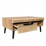 GRIF COFFEE TABLE ΦΥΣΙΚΟ ΜΑΥΡΟ ΜΑΥΡΟ 107x67xH46cm c476824