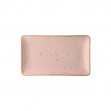 Πιατέλα ορθογώνια πορσελάνης 27x16cm Ροζ σειρά Leon LUKANDA - Σετ 6 c476859