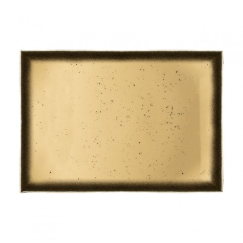 Πιατέλα ορθογώνια πορσελάνης 36x24cm Κρεμ σειρά Galaxy New LUKANDA - Σετ 6 c476892