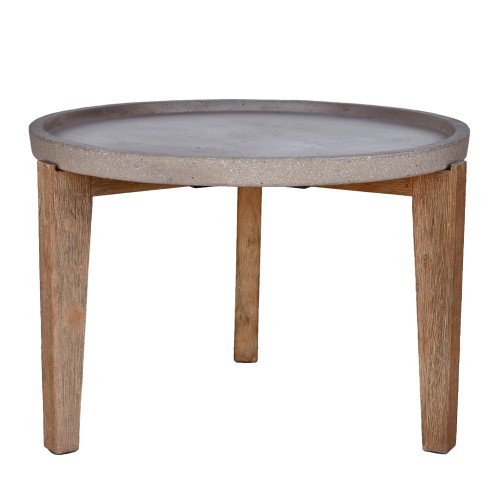 ORRIN COFFEE TABLE ΚΑΦΕ ΦΥΣΙΚΟ 73x73xH48cm c476968